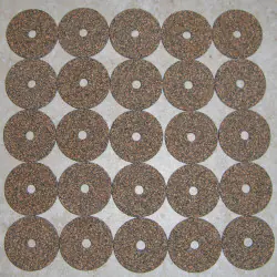 Black Premium Burl Cork Rings 1/8"