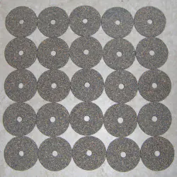 Anéis de cortiça de Burl Premium azul 1/8"