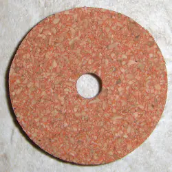 Ljus röd Premium Burl Cork ringar 1/8 ”