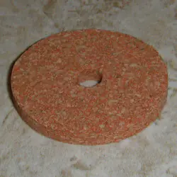 Cahaya merah Premium Burl Cork cincin 1/8"