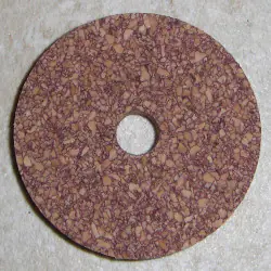 Premium brun rougeâtre Burl Cork bagues 1/8"