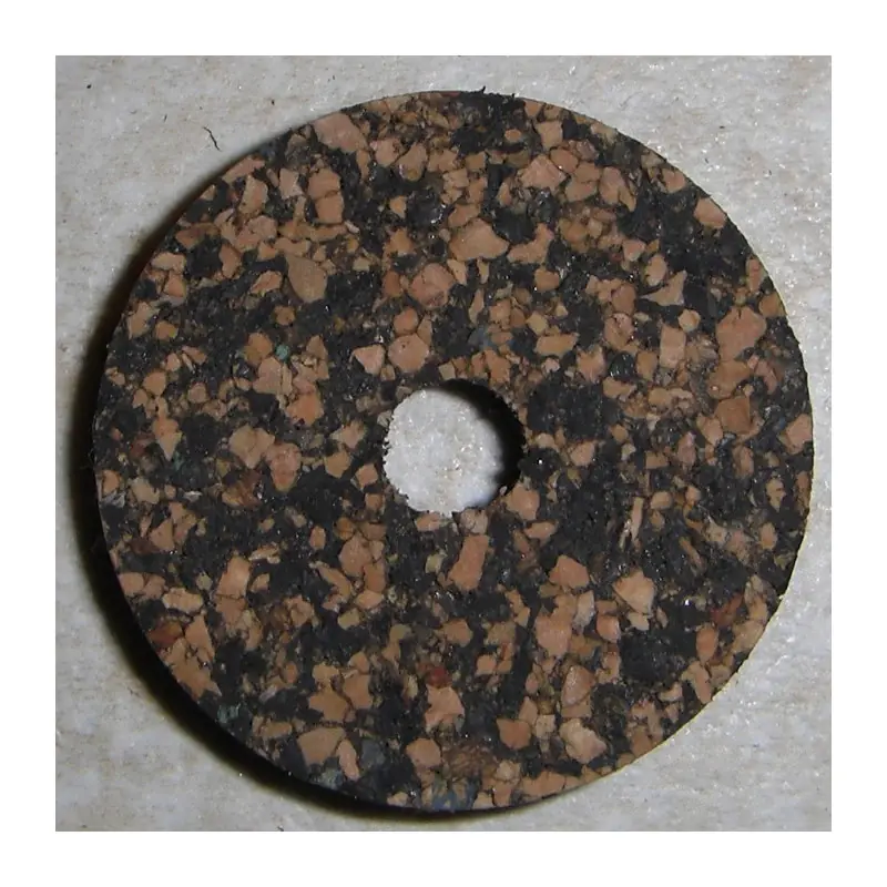 Schwarz dunkel gefleckten gummierte Cork Ringe 1/4" mit 1/4" Mittelloch