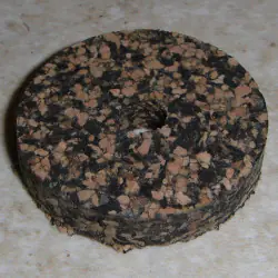 Schwarz dunkel gefleckten gummierte Cork Ringe 1/4" mit 1/4" Mittelloch