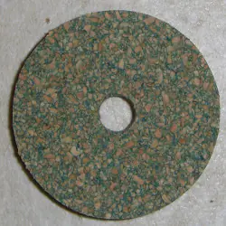 Prime verte Burl Cork bagues 1/8"