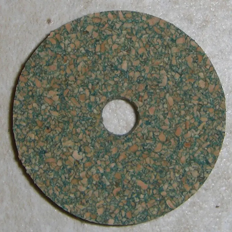 Anéis de cortiça de Burl Premium verde 1/8"