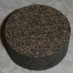 Sort finkornet gummibelagt kork ringe 1/2" uden Center hul