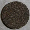 Grain fin noir caoutchouté bagues en liège 1/2" sans trou central