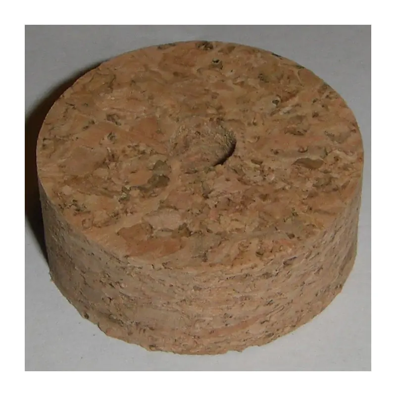 Natuurlijke Burl Cork ringen 1/2" met 1/4" Center gat