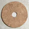 Naturlig Burl Cork ringer 1/8" med 1/4" senterhullet