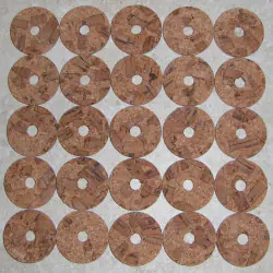 Tijger forel Premium Burl Cork ringen 1/8"