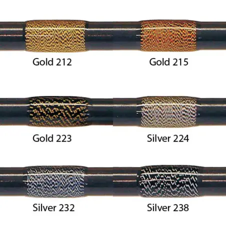 Argent 224 FishHawk 3/0 soie fil Sparkle (bobines 100 mètres)