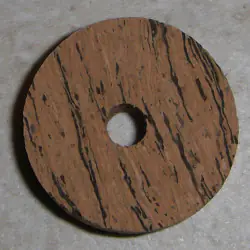 Queimado Horizontal onda Natural Cork anéis 1/2"