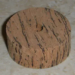 Queimado Horizontal onda Natural Cork anéis 1/2"