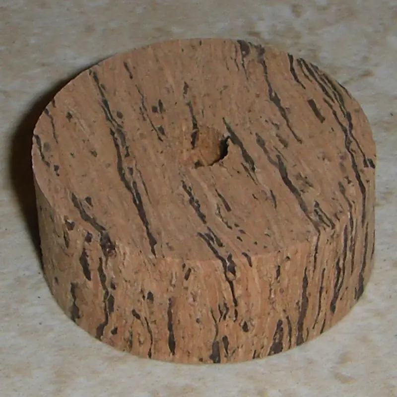 Queimado Horizontal onda Natural Cork anéis 1/2"