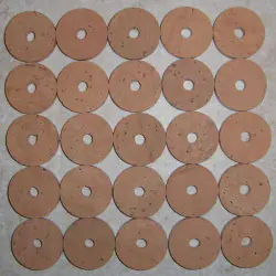Flor da classe cortiça anéis 1/4"