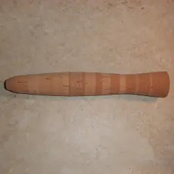 Rojo claro invertir medio pozos Premium Burl banda Grip