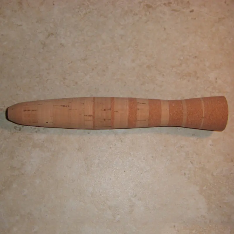 Ljusröd omvänd Half Wells Premium Burl Stripe grepp