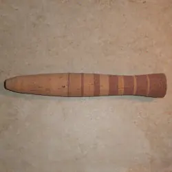 Marrone rossiccio invertire mezza pozzi Premium Burl striscia presa