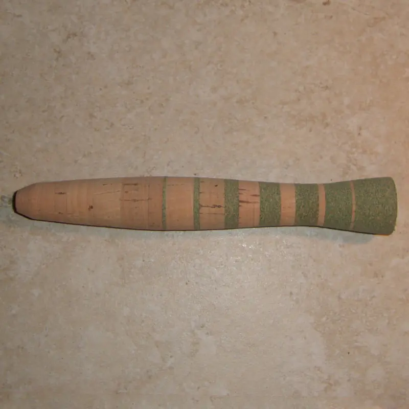 Grön omvänd Half Wells Premium Burl Stripe grepp