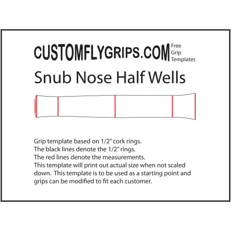 Nariz del snub pozos medio Grip gratis plantilla