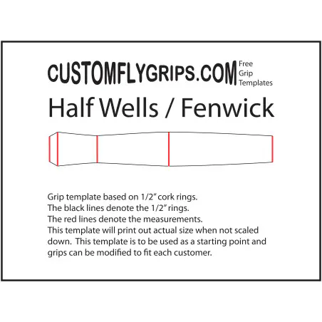 Halbe Wells / Fenwick kostenlose Grip Vorlage