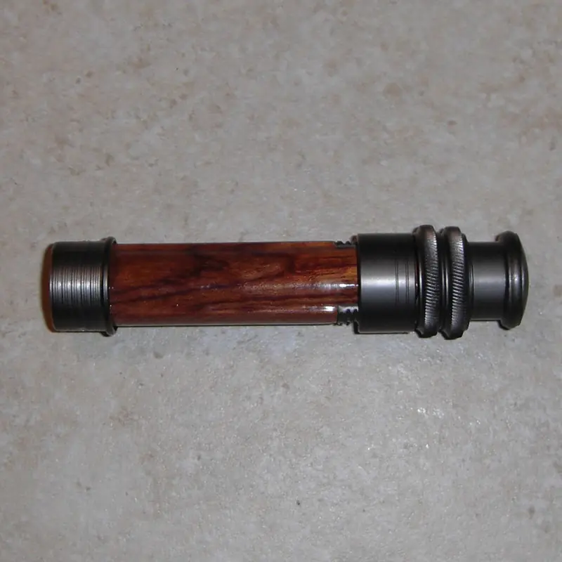 Wood Insert Gunmetal Aluminum Fly Reel Seat