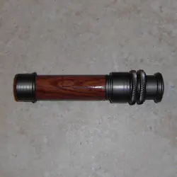 Wood Insert Gunmetal Aluminum Fly Reel Seat