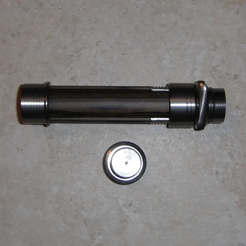 Black Anodized Carbon Fiber Skeleton Reel Seat