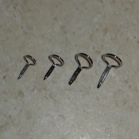 Guías mosca plata pie solo