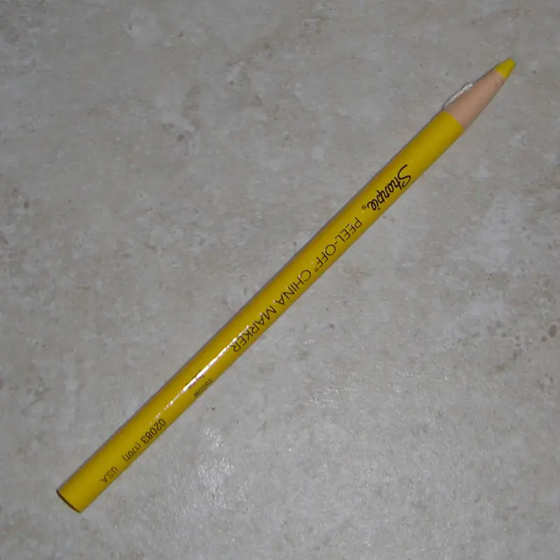 Afschilferen van China Marker Wax potlood